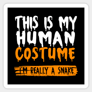 I'm Really A Snake Halloween Couples Costume Halloween Scary For Mens And Womens Happy Halloween Day 2021 Sticker